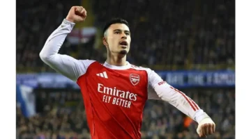 غابرييل مارتينيلي يسطر إنجازًا تاريخيًا مع أرسنال الإنجليزي